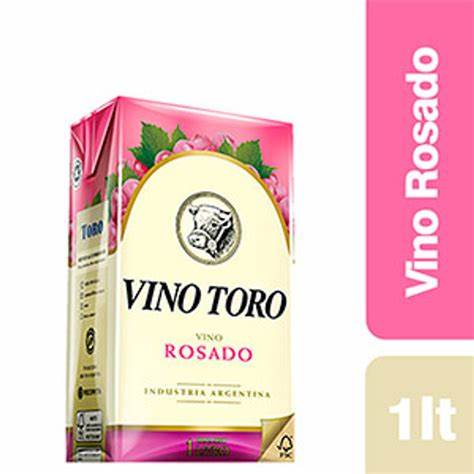 Vino Rosado Toro Tetra de 1.000 ml.