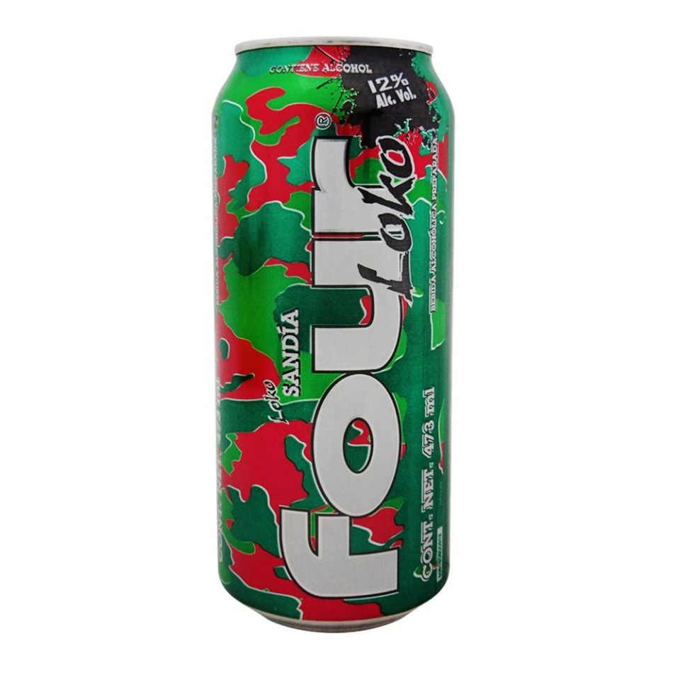 Bebida Four Loko Sandia de 473 ml.