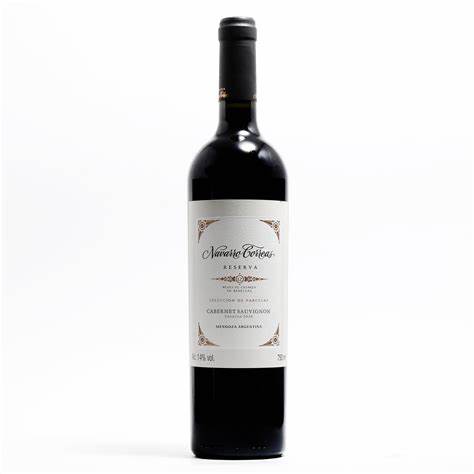 Vino Tinto Navarro Correas reserva cabernet sauvignon seleccion de parcelas de 750 ml.