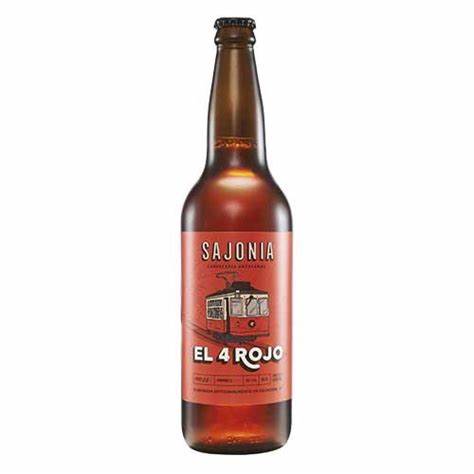 Cerveza Sajonia Red Ale de 640 ml.