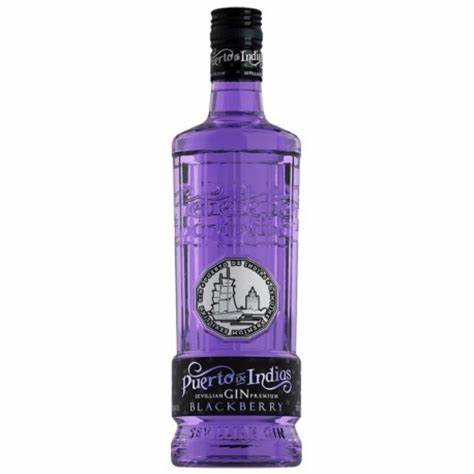 Gin Puerto de Indias Blackberry de 700 ml.