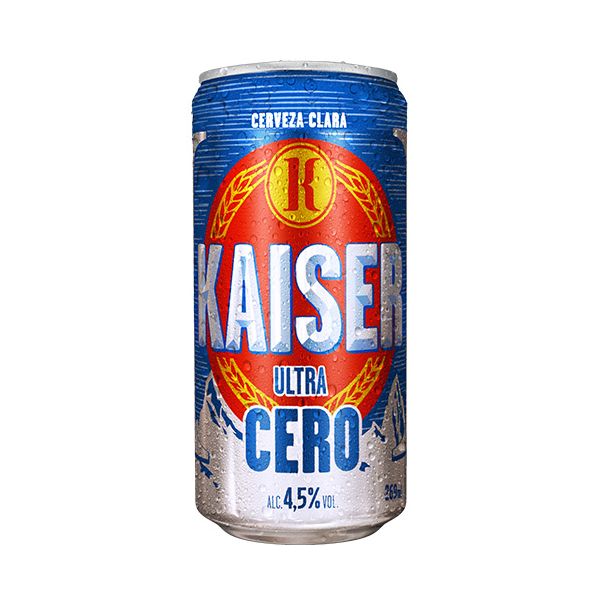 Cerveza Kaiser Ultra Cero de 269 ml.