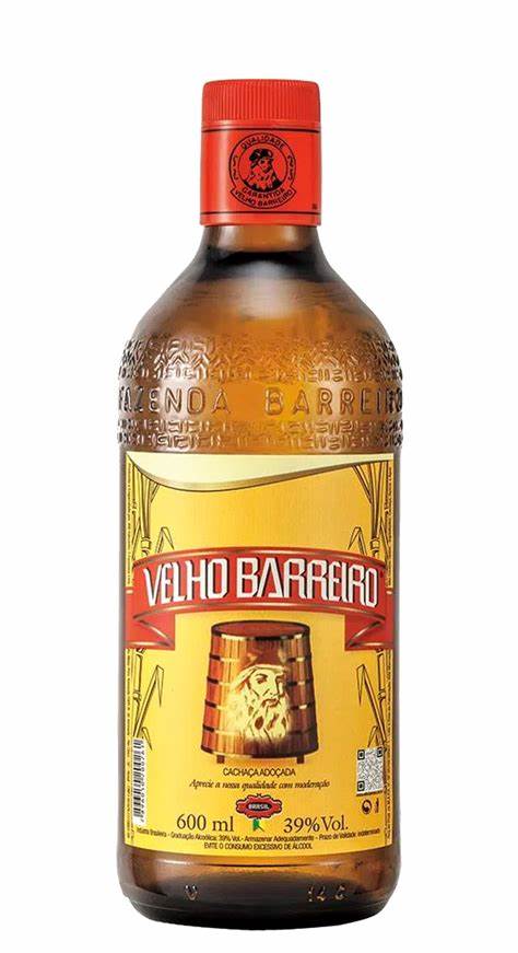 Cachaza Velho Barreiro Botella de 600 ml.