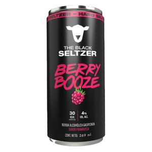 Bebida The Black Seltzer Berry Booze Lata de 269 ml.