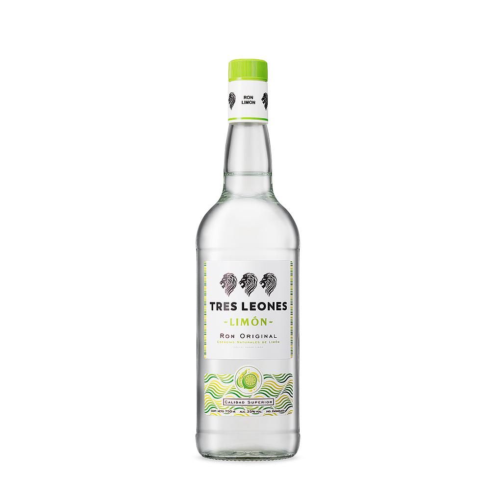 Ron Tres Leones Natural Limon de 750 ml.