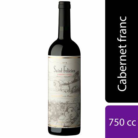 Vino Tinto Saint Felicien Cabernet Franc de 750 ml.