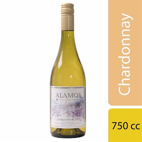 Vino Blanco Alamos Chardonnay de 750 ml.