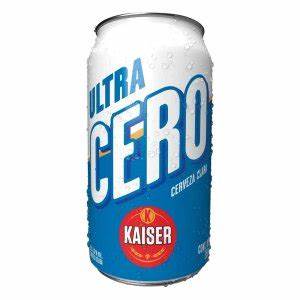Cerveza Kaiser Ultra Cero de 350 ml.
