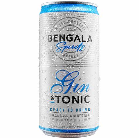 Gin Bengala Gin &amp; Tonic de 269 ml.
