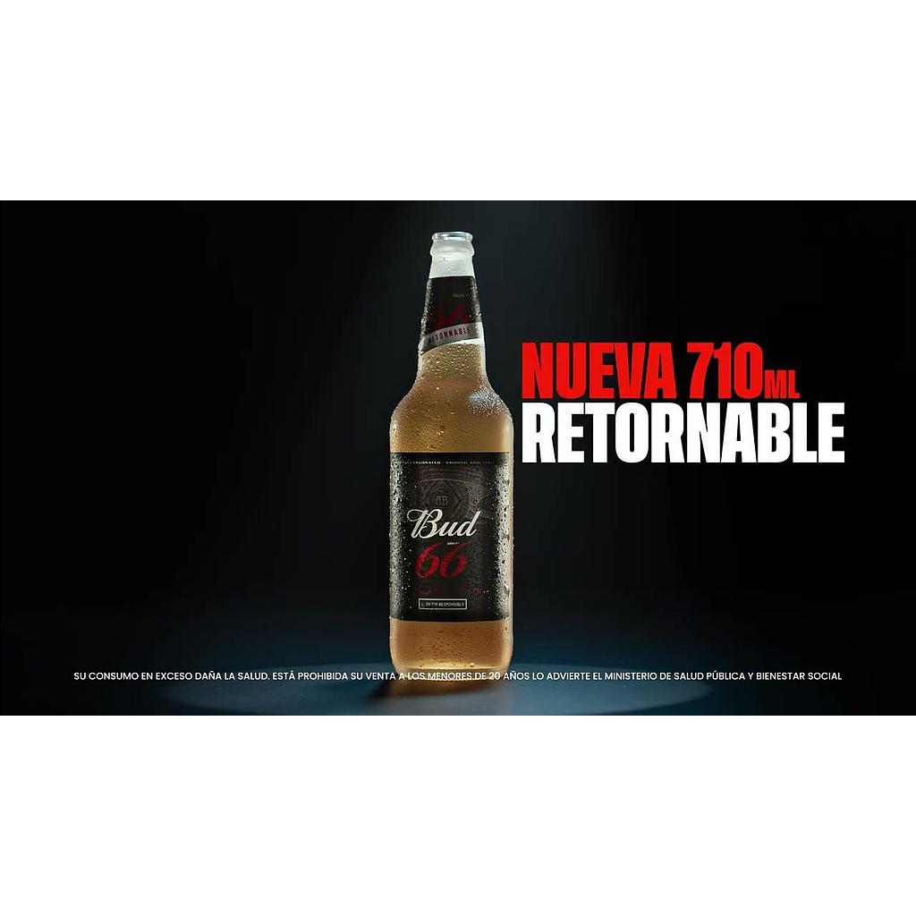 Botella Budweiser 66 de 710 ml.