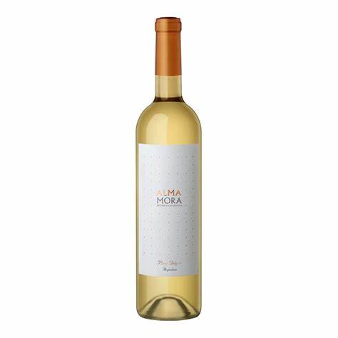 Vino Blanco Alma Mora Pinot Griogio de 750 ml.