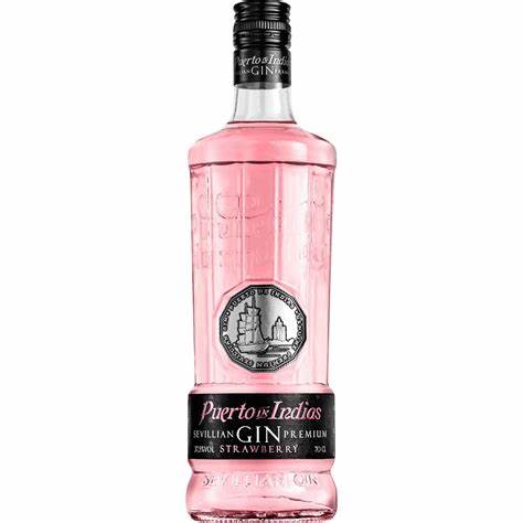 Gin Puerto de Indias Strawberry de 700 ml.