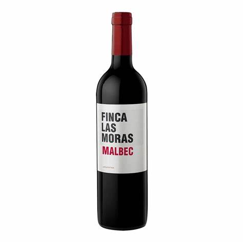 Vino Tinto Finca Las Moras varietal Malbec de 750 ml.