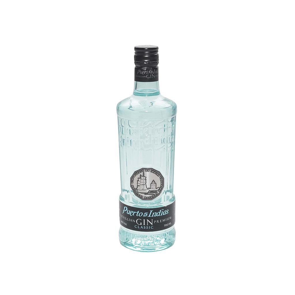Gin Puerto de Indias Clasico Celeste de 700 ml.