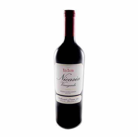 Vino Tinto Nicasia Vineyarsd Red blend cabernet franc de 750 ml.
