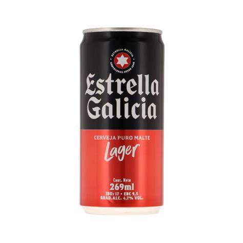 Cerveza Estrella Galicia Lata de 269 ml.