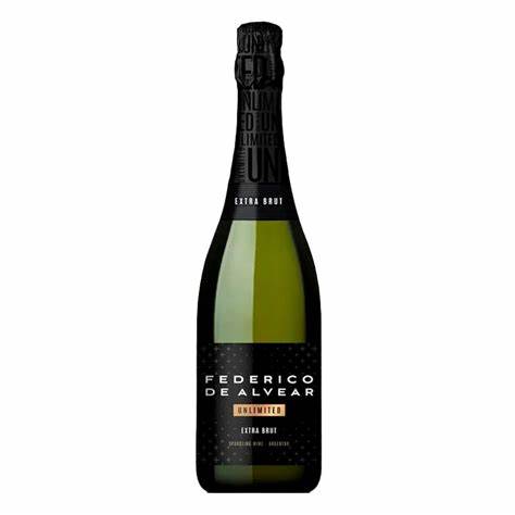 Vino Espumante Federico de Alvear Extra Brut de 750 ml.