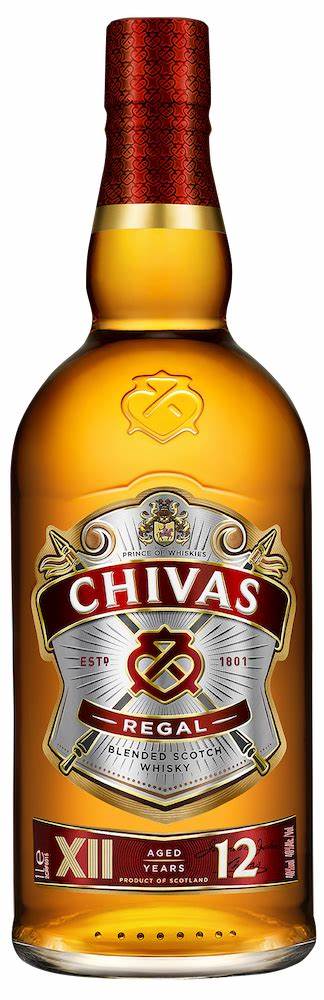 Whisky Chivas Regal 12 años con caja de 1.000 ml.