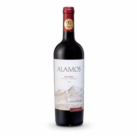 Vino Tinto Alamos malbec de 750 ml.