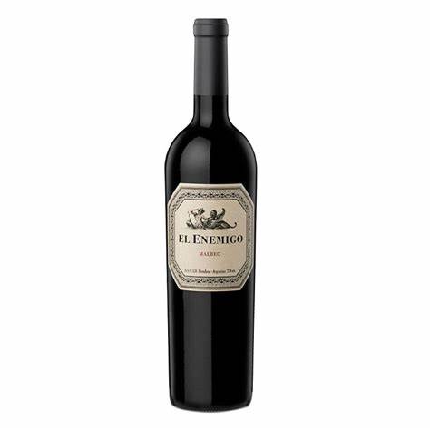 Vino Tinto El Enemigo Malbec de 750 ml.