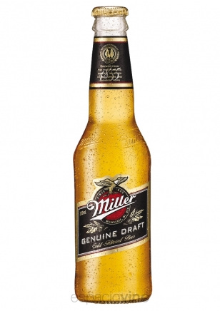 Cerveza Miller Genuine Draft Botella de 355 ml.