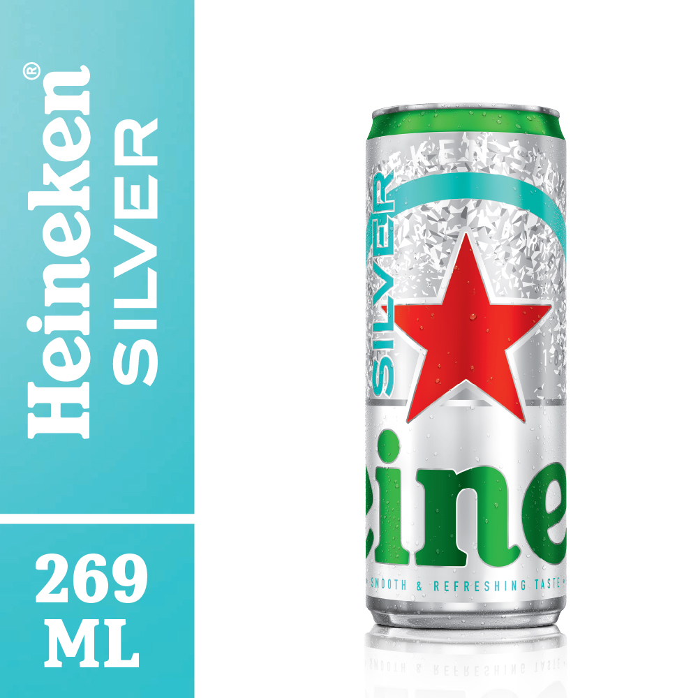 Cerveza Heineken Silver lata de 269 ml