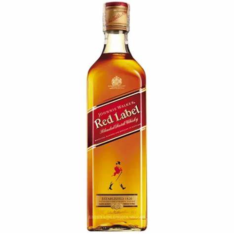 Whisky Johnnie Walker Red Label de 1.000 ml.