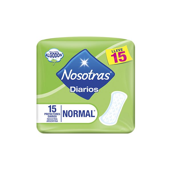 TOALLITAS INTIMA DIARIOS NOSOTRAS 15un