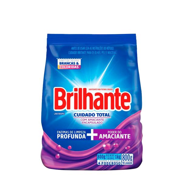 JABON POLVO BRILHANTE CUID.TOTAL 400gr