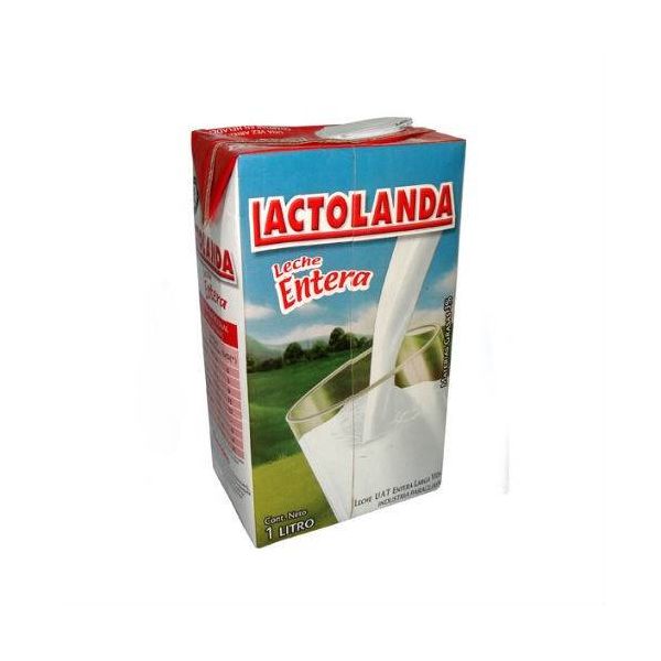 LECHE LACTOLANDA LARGA VIDA ENTERA 1 LT
