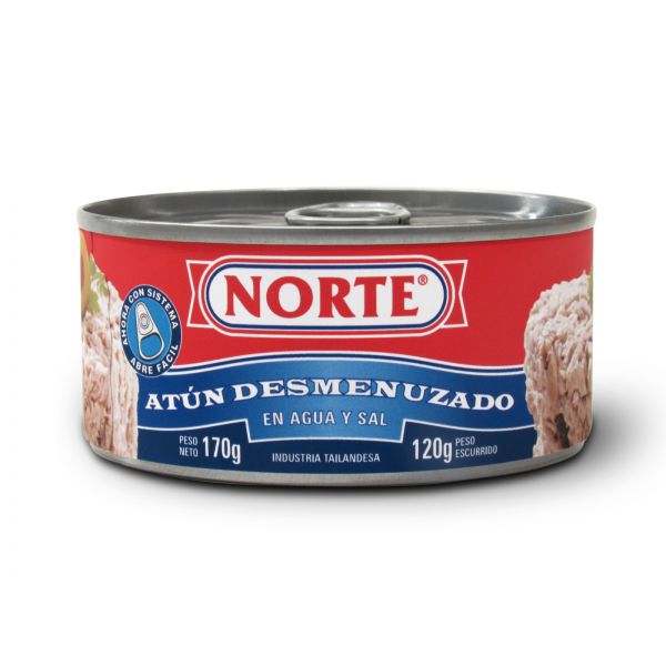 ATUN DESM. NORTE EN AGUA Y SAL 170GR