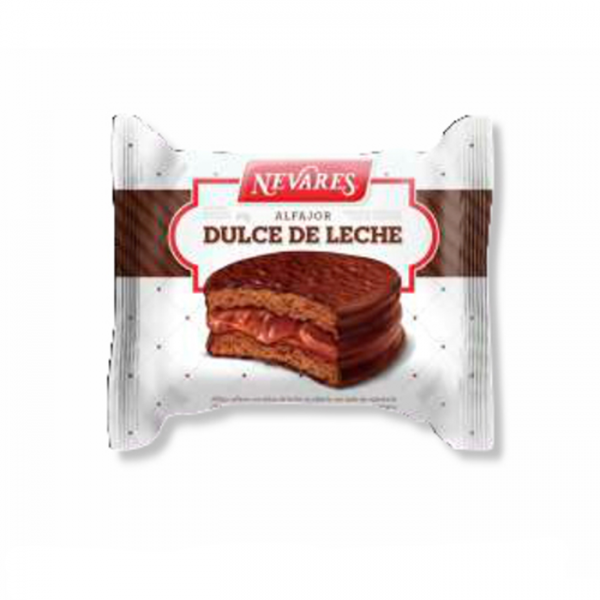ALFAJOR NEVARES DULCE DE LECHE NEGRO 45 GR