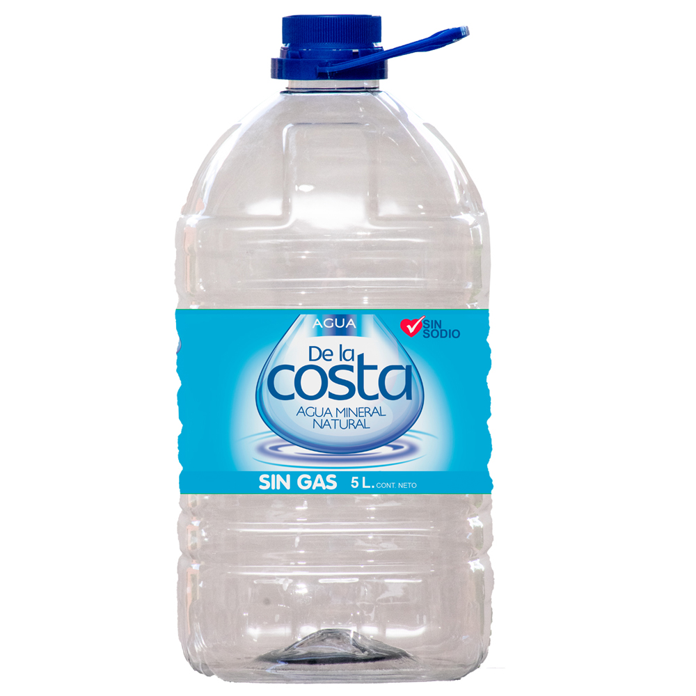 AGUA MINERAL 5LT SIN GAS DE LA COSTA BIDON
