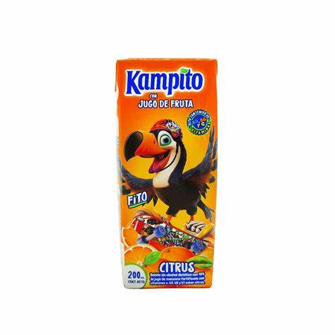 Jugo Kampito Tetra Citrus De 200 ml.