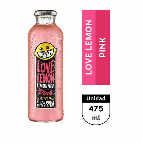Jugo Love Lemon Pink de 475 ml.