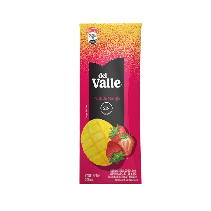 Jugos del Valle Frutilla Mango de 200 ml.