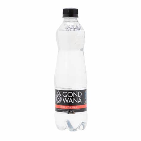 Agua Mineral Gond Wana con Gas de 500 ml.
