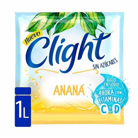Refresco en Polvo Clight Anana Vit+D de 7 gr.