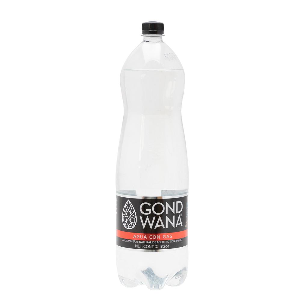 Agua Mineral Gond Wana con Gas de 2.000 ml.