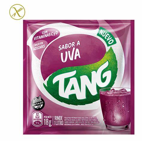Refresco en Polvo Tang Uva de 18 gr.