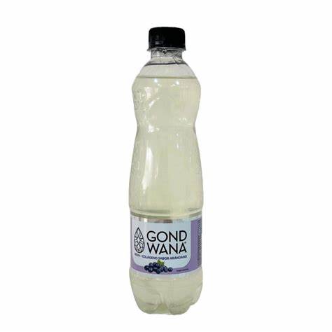 Agua Gond Wana + Colageno Sabor Arandano de 500 ml.