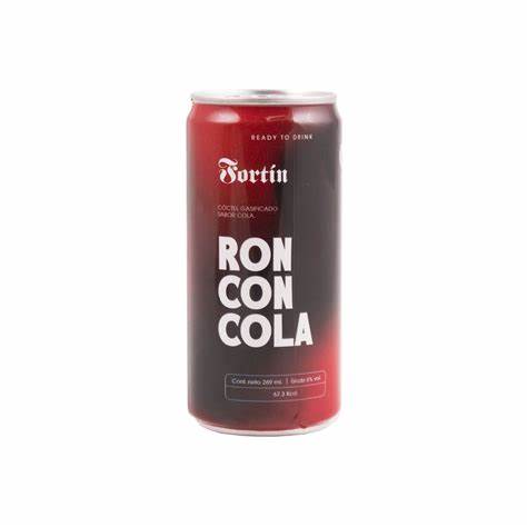 Coctel Gasificado Fortin Ron con Cola de 269 ml.