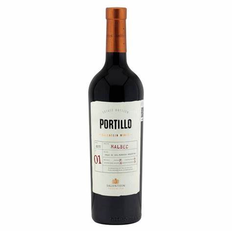 Vino Tinto Portillo Malbec de 750 ml.